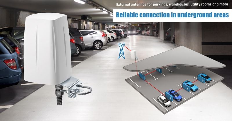 Antenas Quwireless para afrontar los retos de cobertura en parkings subterráneos Cover