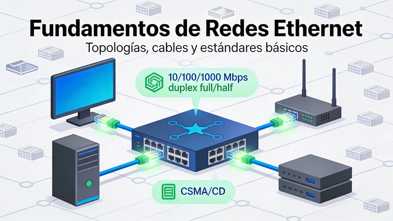 Fundamentos de redes Ethernet, Modelo OSI y TCP/IP Cover
