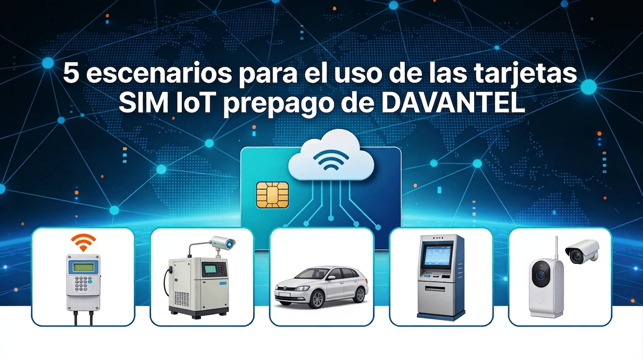 5 escenarios para usar las tarjetas SIM IoT prepago de DAVANTEL Cover